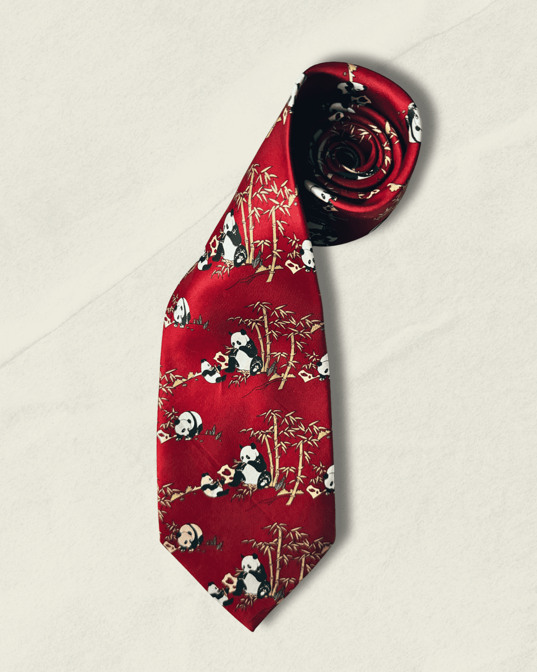 Vintage Giorgio Armani Cravatte Panda tie. 