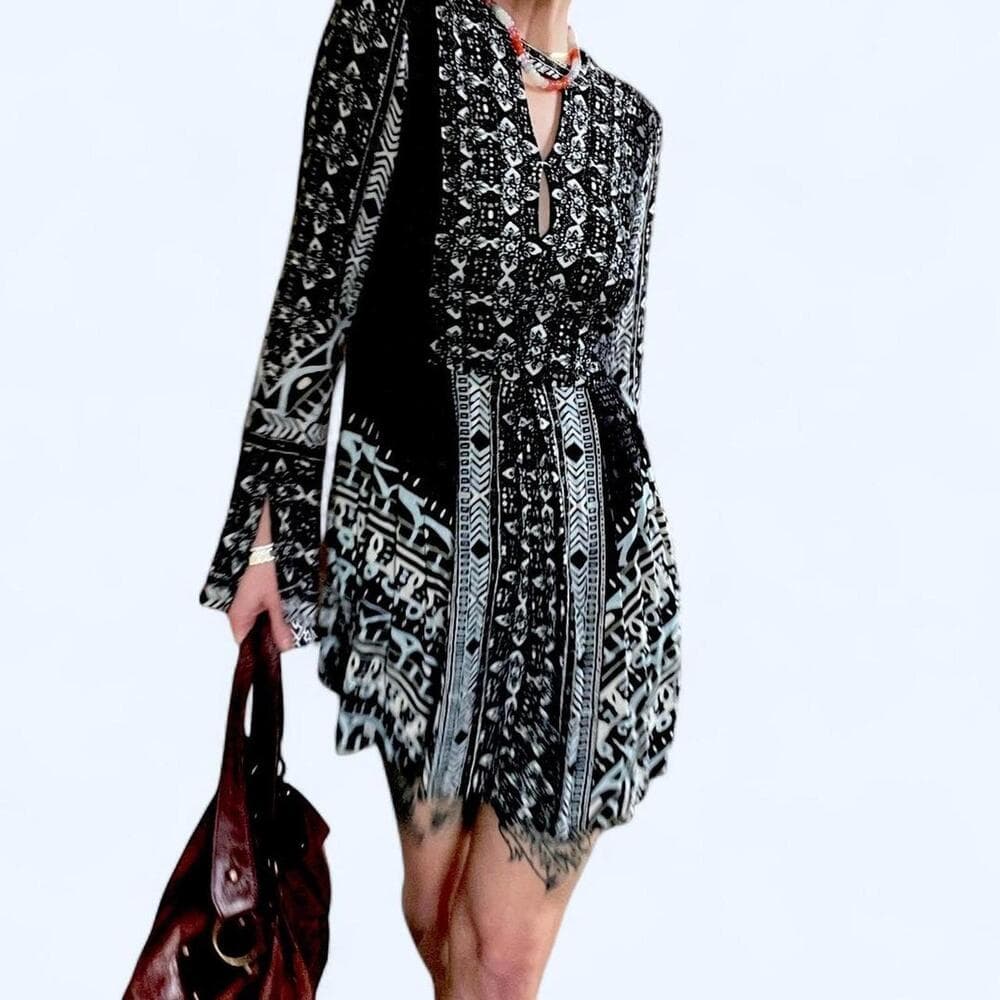 Free People Tegan Border Print Mini Dress — image 2