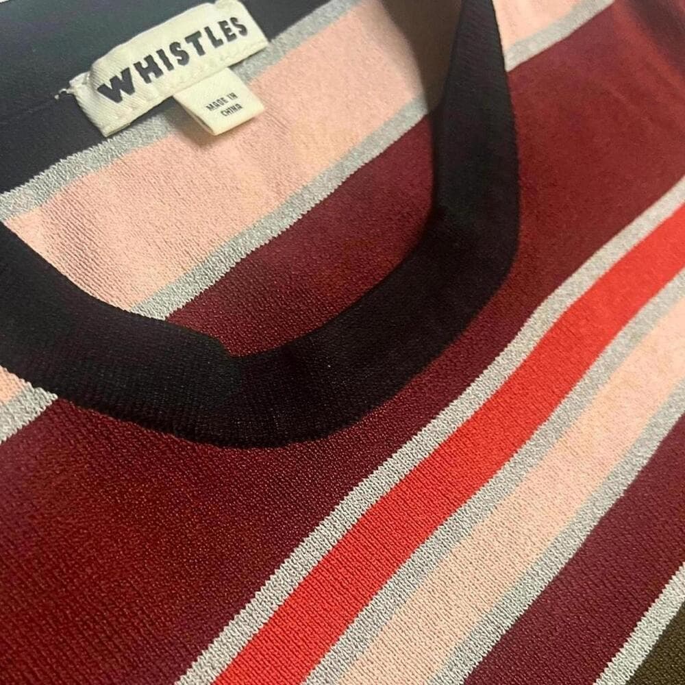 Whistles Striped Viscose Sweater — image 3