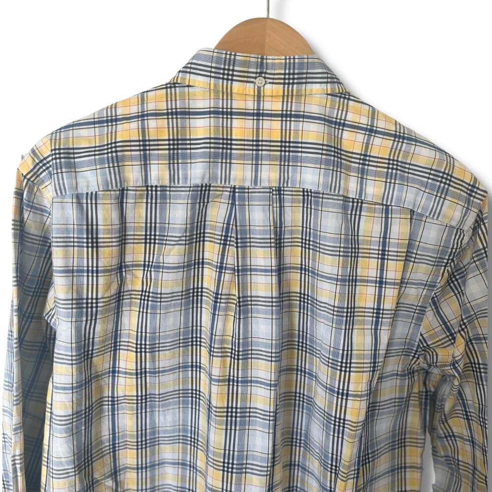 Brooks Brothers Blue & Yellow Plaid Button-Down Shirt — image 3