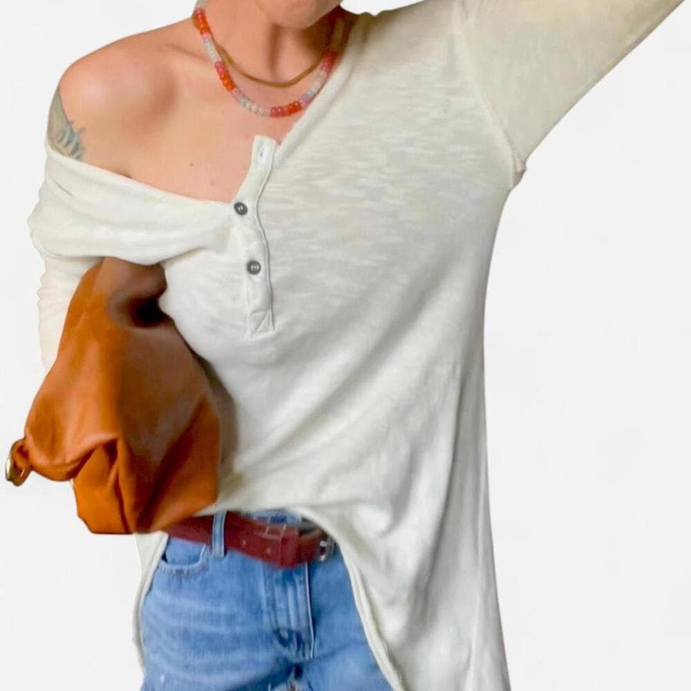 Anthropologie Truly Madly Deeply Hi-Low Henley Dress — image 3