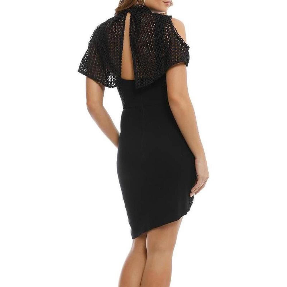 ELLIATT Freesia Black Lace Cutout Cocktail Dress — image 2