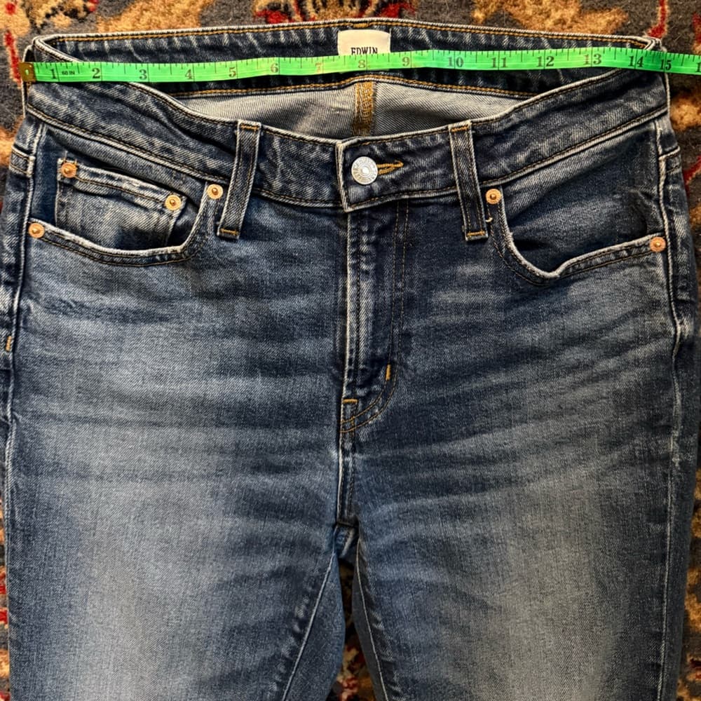 EDWIN Lark Ankle Bootcut Jeans — Wilder Wash Size 28 — image 2