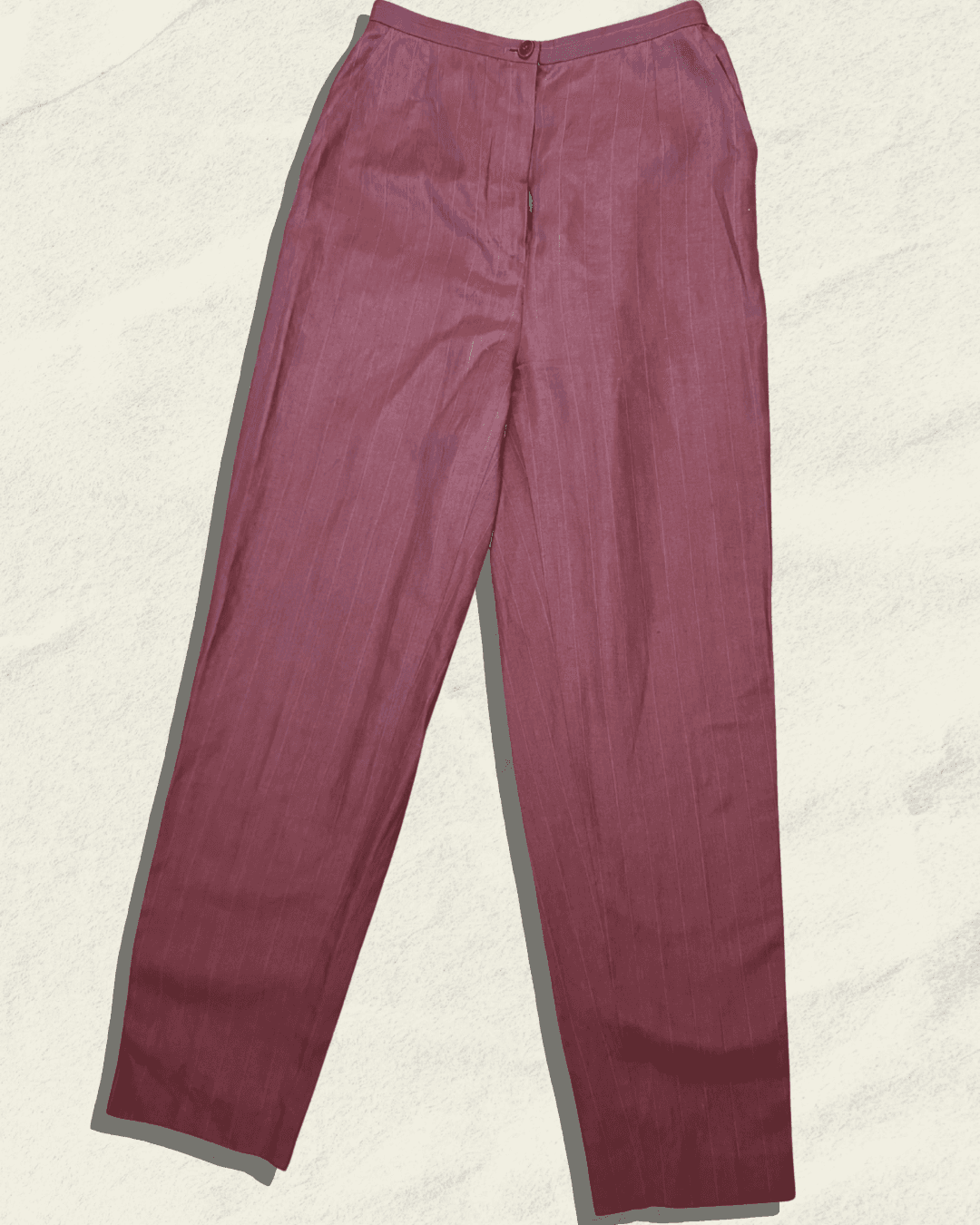 Giorgio Armani Le Collezioni Linen-Blend Suit — Dusty Rose, Size 4, 1990s, Statement Pieces — image 5