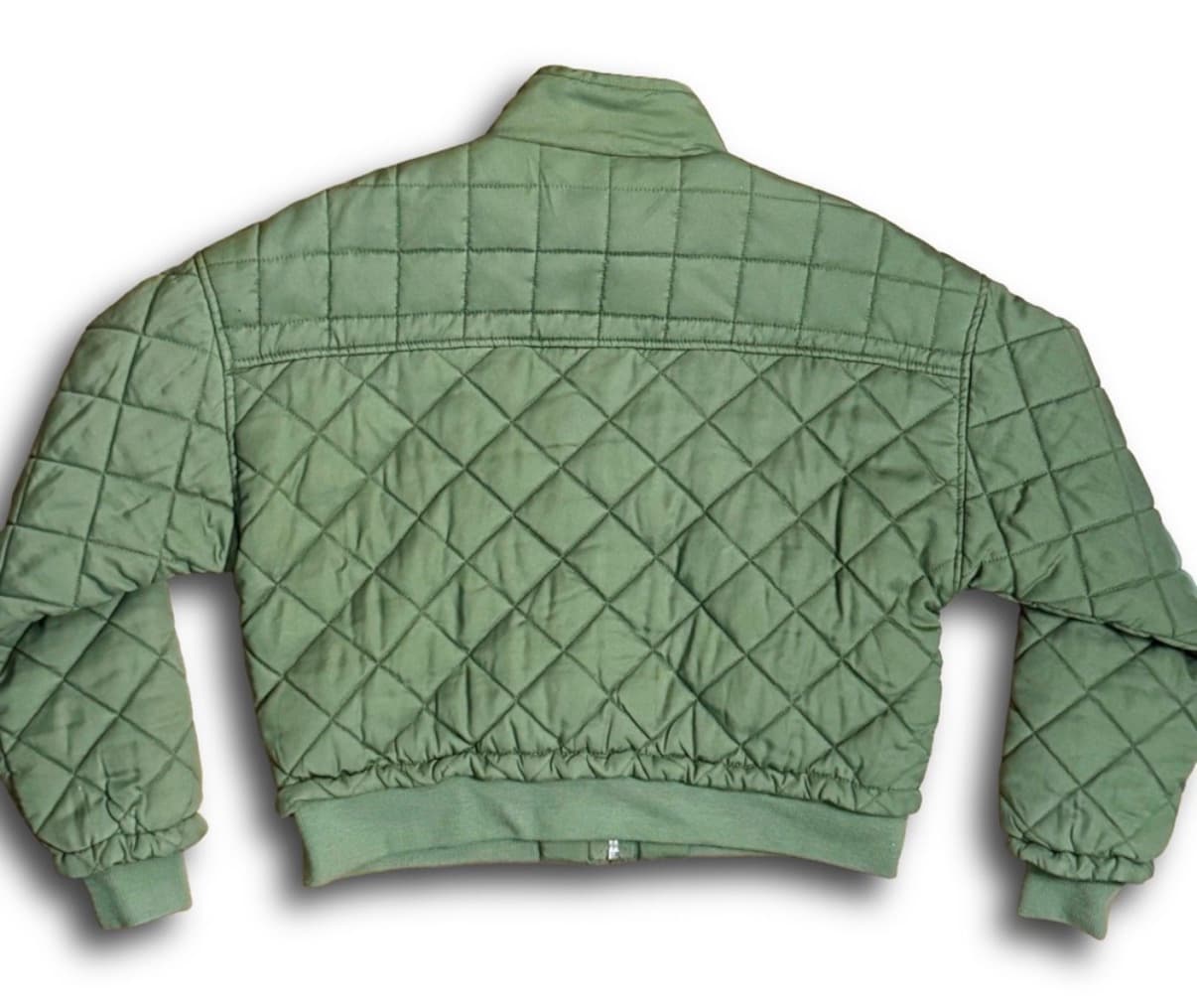 Blank NYC Olive Green Quilted Bomber Jacket, Jackets — image 2
