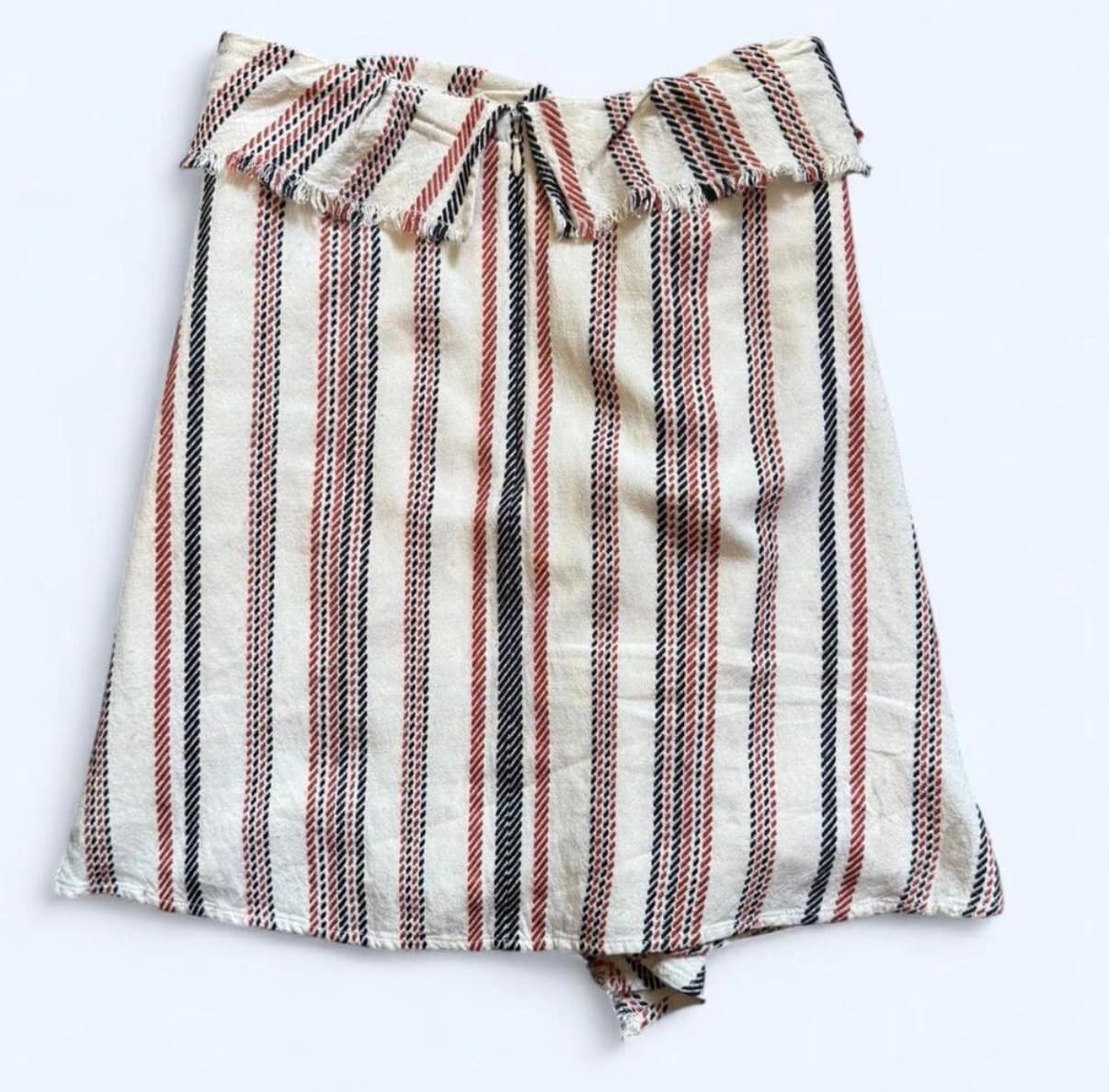 INTERMIX Fringe-Stripe Wrap Mini Skirt — image 2