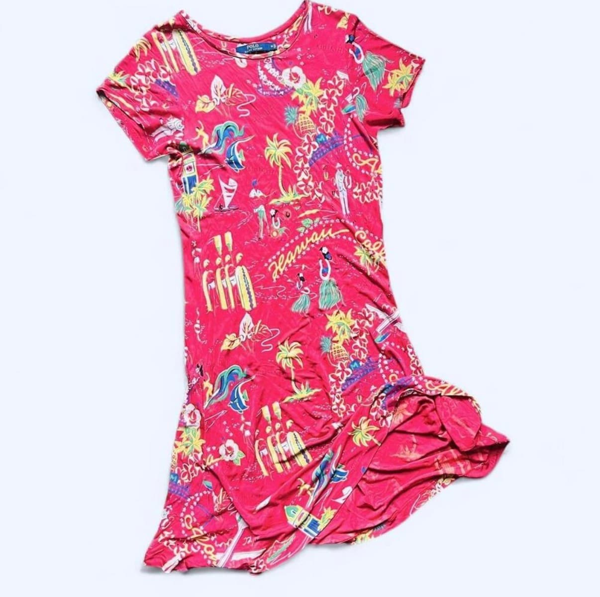 Vintage Polo Ralph Lauren Hawaiian Print Dress — image 3