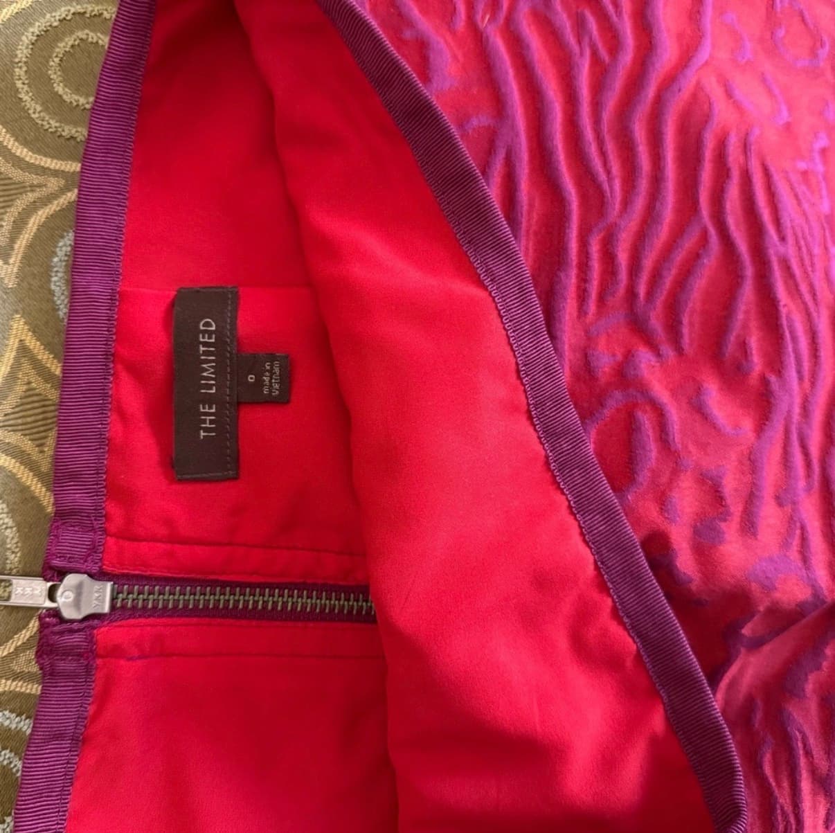 The Limited 2002 Red & Purple Pencil Skirt — image 5