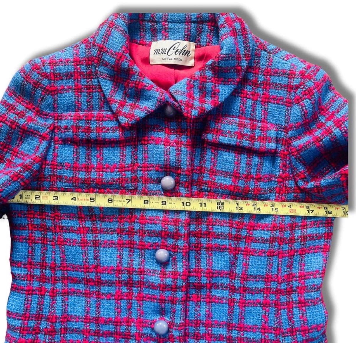 Davidow Vintage 1960s Bouclé Jacket — Licensed Chanel Copy, Virgin Wool, MM Cohn Little Rock, S/M — image 6